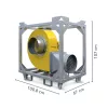 TROTEC TFV 100 ipari, magasnyomású radiális ventilátor