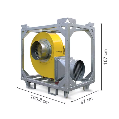 TROTEC TFV 100 ipari, magasnyomású radiális ventilátor