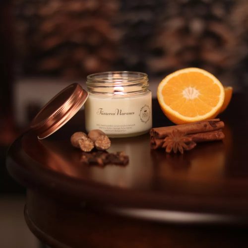 Aurora Candle Fűszeres narancs szójaviasz gyertya