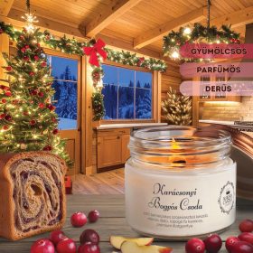 Aurora Candle Karácsonyi Bogyós csoda szójaviasz gyertya