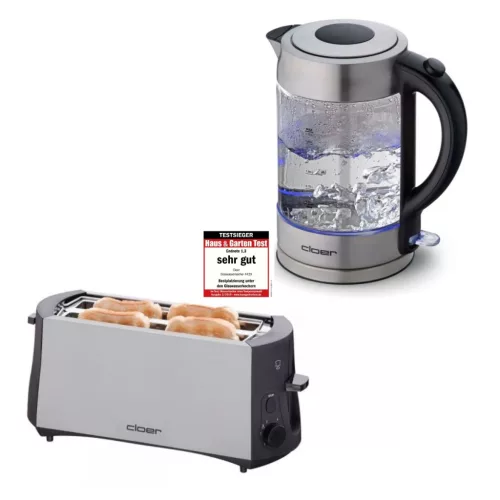 Cloer Kenyérpirító + vízforraló – praktikus és elegáns konyhai mini-csomag 