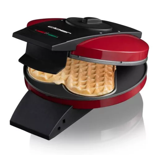 Cloer 1633-D A Gofrisütő, piros fém ház