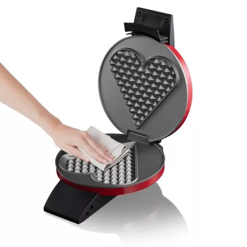 Cloer 1633-D A Gofrisütő, piros fém ház