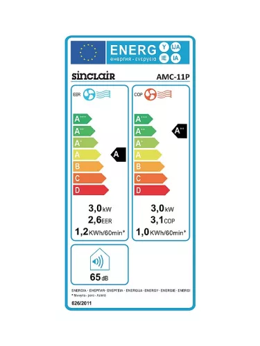 Sinclair AMC-11P Mobil klíma 3.0 kW kültéren is elhelyezhető